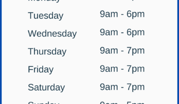 NEW STORE HOURS