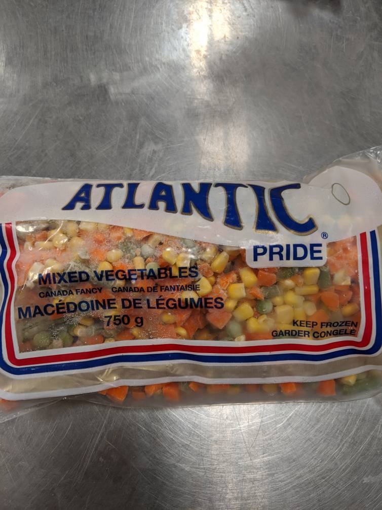 FROZEN ATLANTIC MIXED VEGETABLES 750G