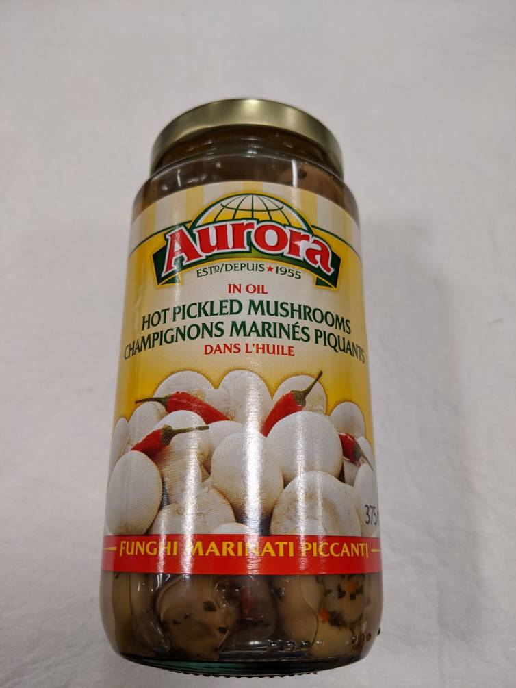 AURORA HOT PICKLED MUSHROOMS IN OIL