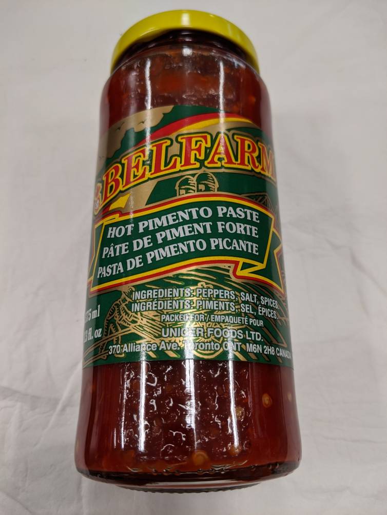 BELFARM HOT PIMENTO PASTE 375ML