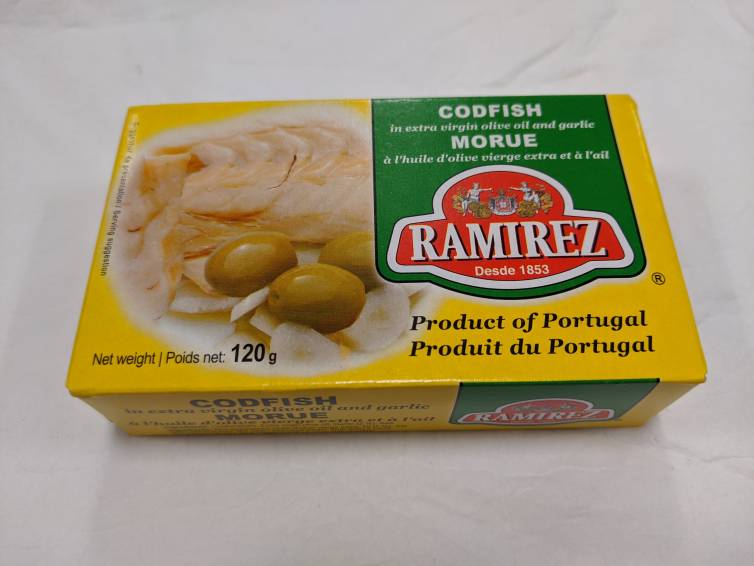 RAMIREZ CODFISH IN OLIVE OIL AND GARLIC 120G