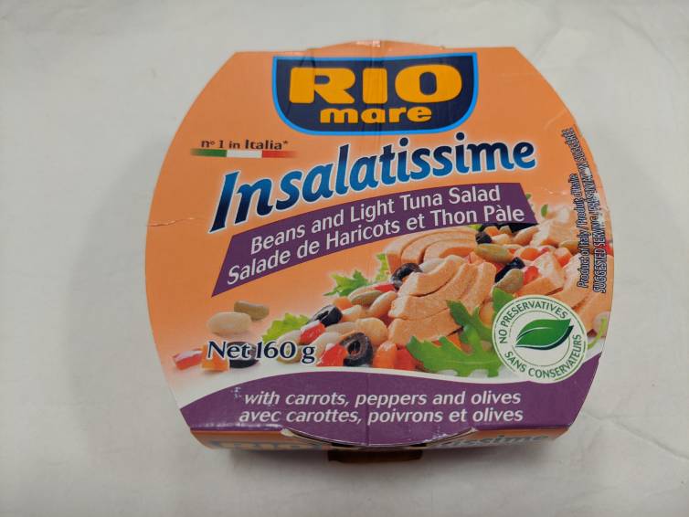RIO MARE INSALATISSIME BEANS LIGHT TUNA SALAD 160G